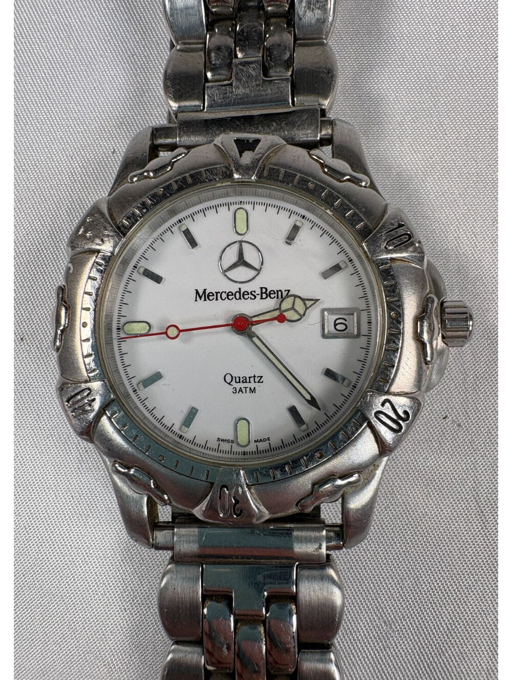 Mercedes Benz Classic Collection Car Accessory Diver ML Sport Swiss Watch Used